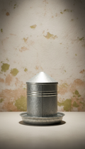 Galvanized Metal Chicken Feeder