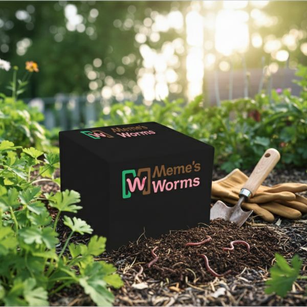 Living Material + Red Wiggler Composting Worms Eisenia andrei