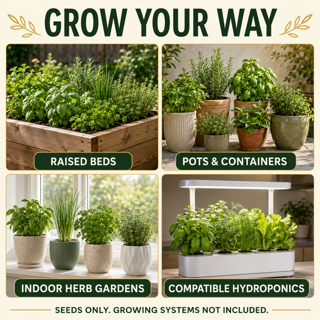 35 Herb Seed Varieties for Planting | Culinary and Traditional Herbs