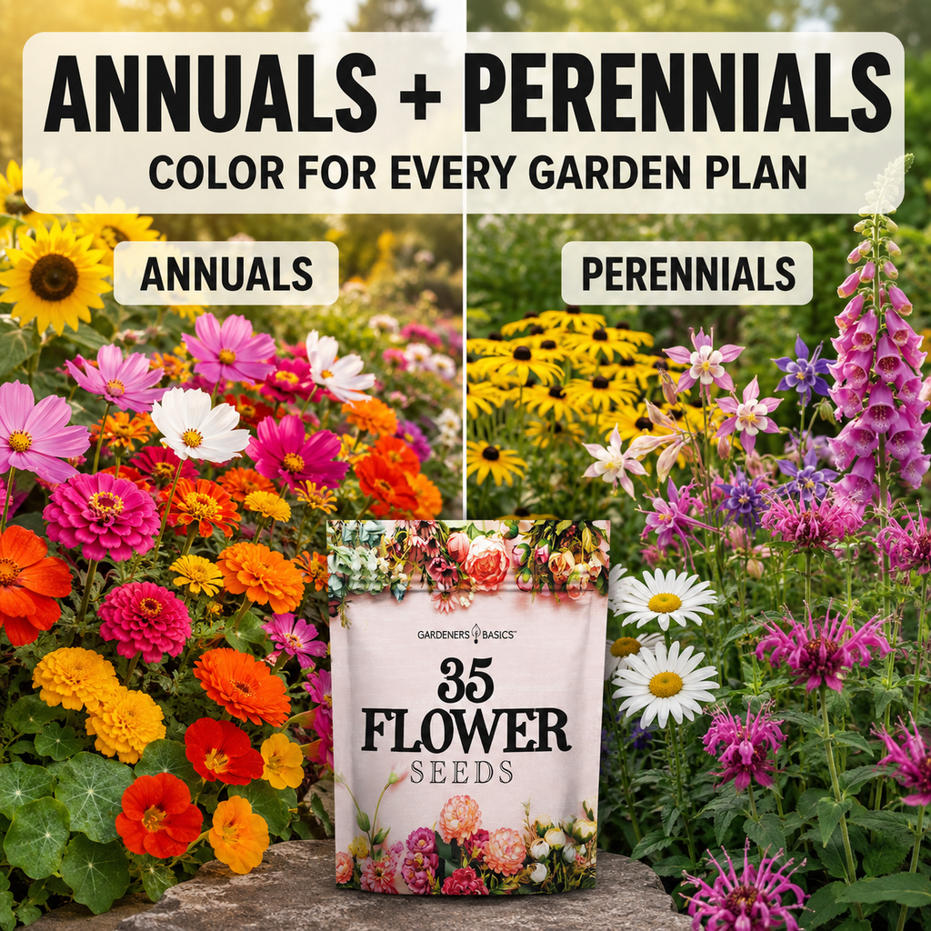 35 Flower Seed Varieties for Planting | Annual and Perennial Kit
