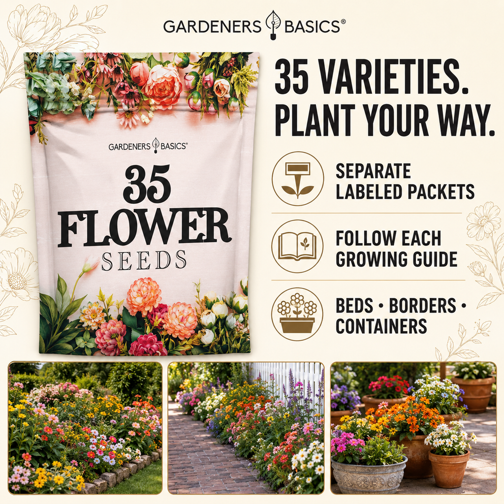 35 Flower Seed Varieties for Planting | Annual and Perennial Kit