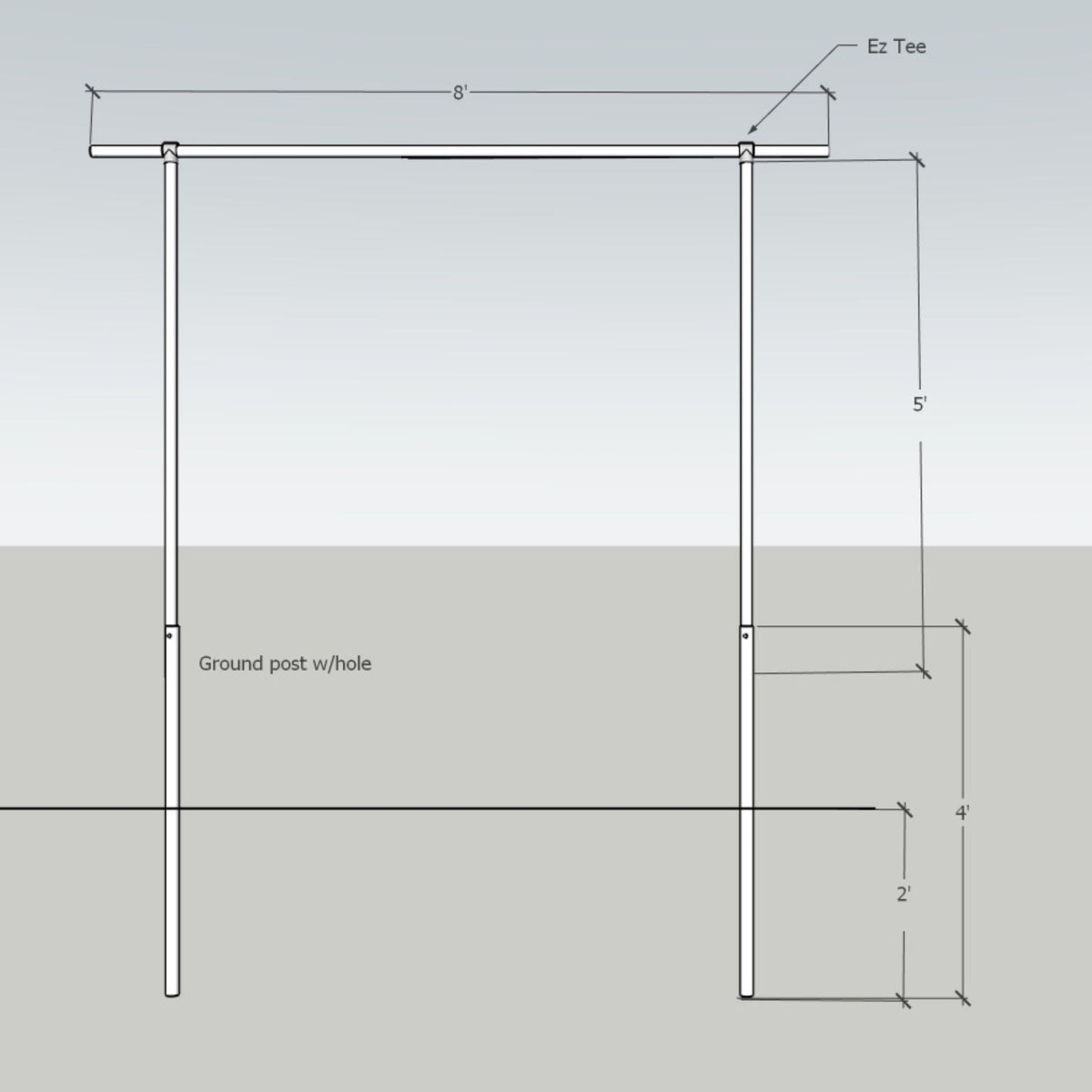 DIY Tomato Trellis | 1 3/8" Heavy Duty