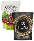 Gardeners Seed Vault Kit: 70 Vegetable and Herb Packets