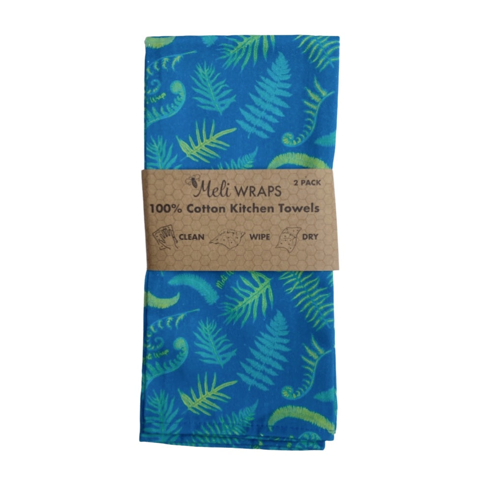 Fern Kitchen Towel Set of 2 100% Cotton