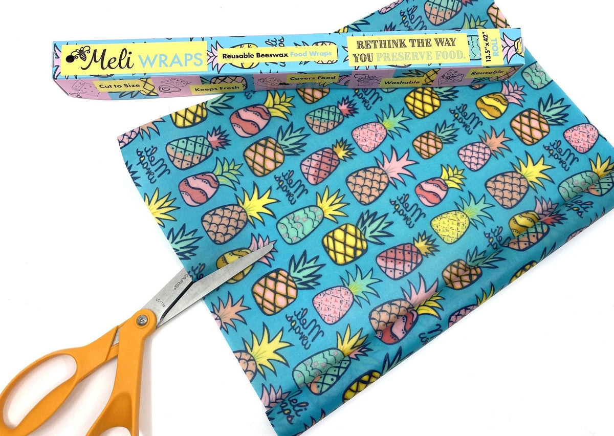Beeswax Wrap Bulk Roll - Pineapple Print