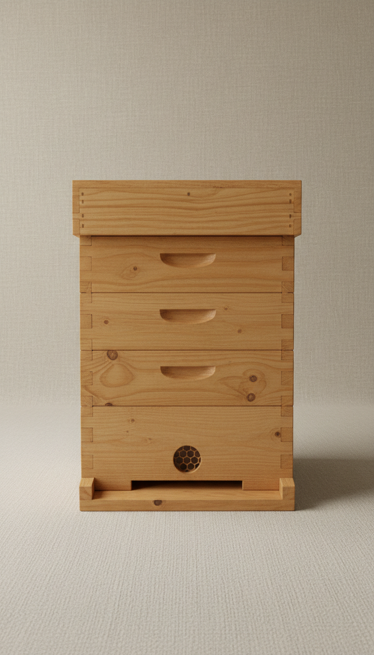 Solid Wood Beehive Box
