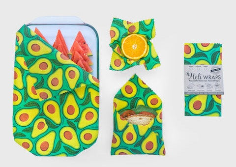 Beeswax Food Wrap - Avocado Print