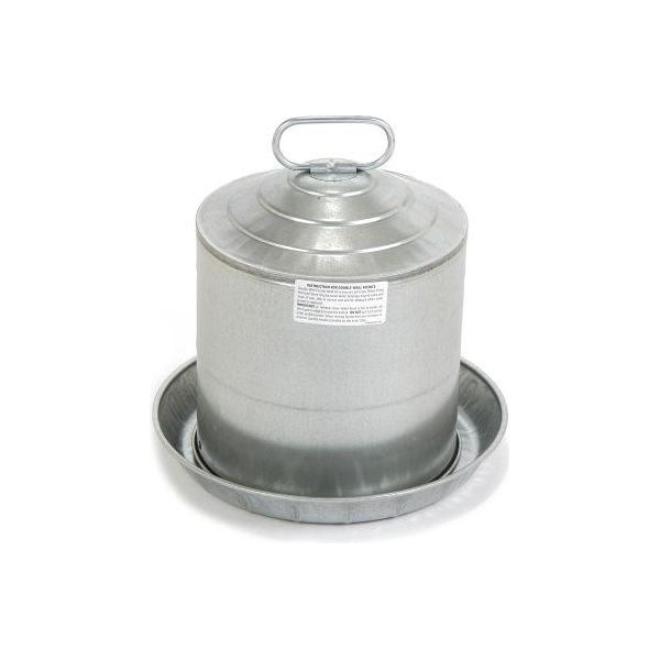 Little Giant Double Wall Metal Poultry Fount 2 Gallon